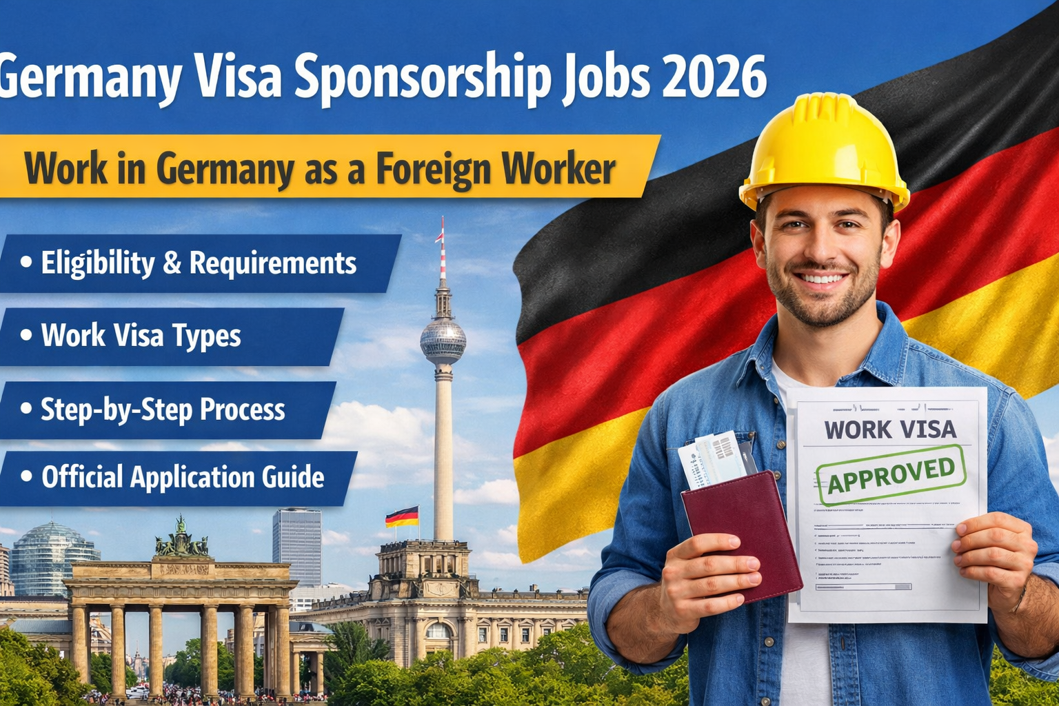 Germany Visa Sponsorship Jobs 2026: Official Work Permit Process for Foreign Workers