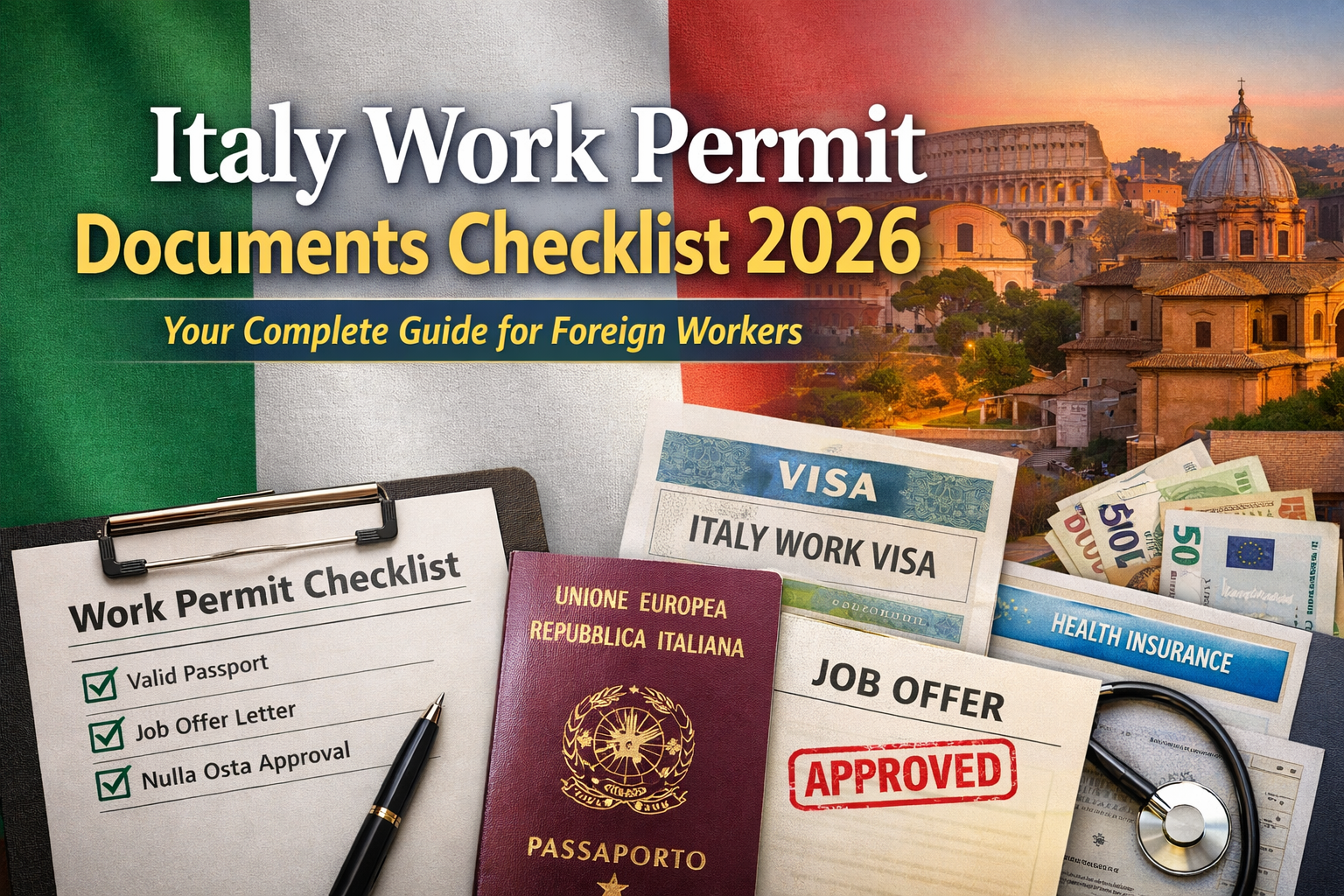 Italy Work Permit Documents Checklist 2026