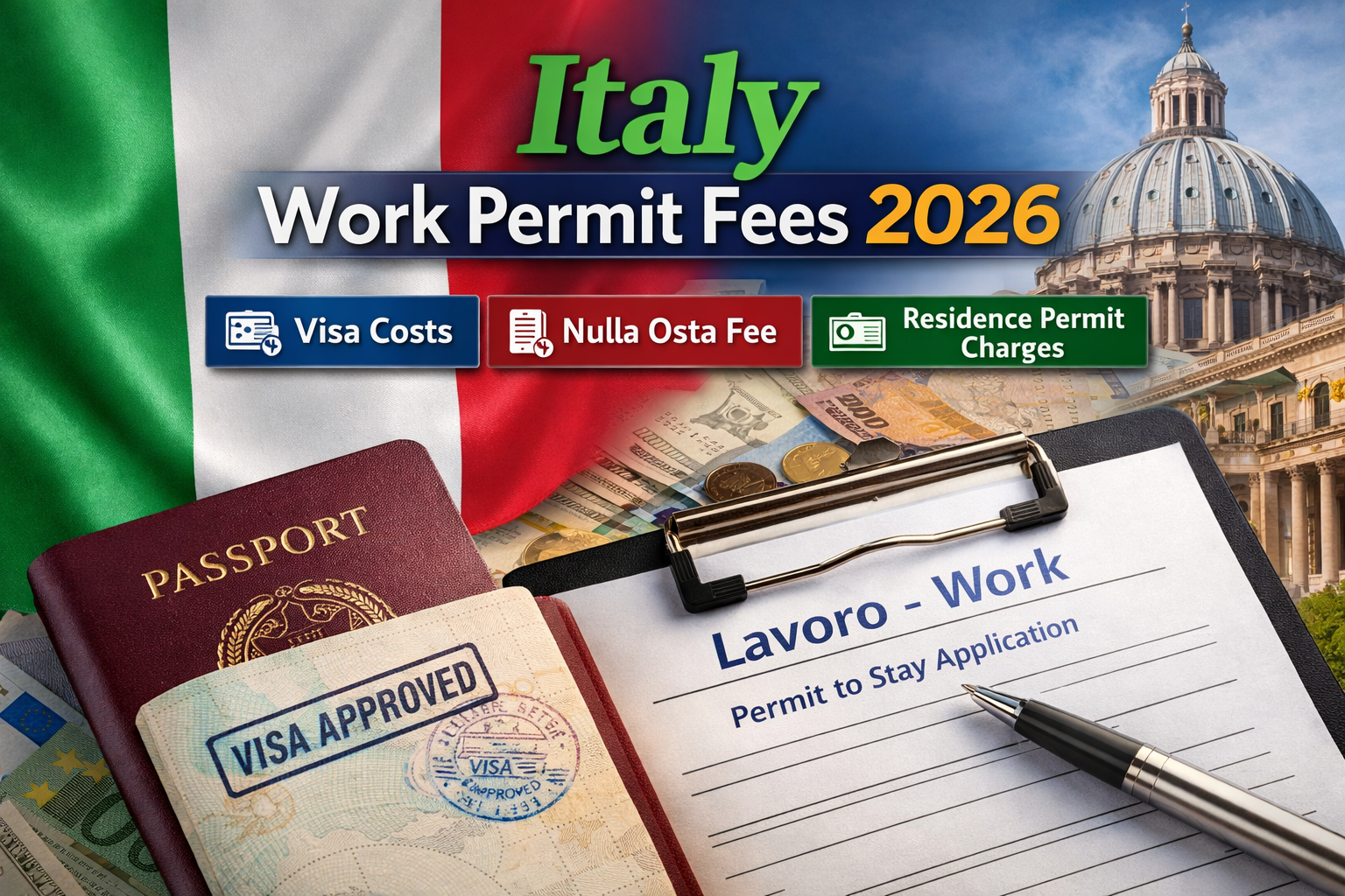 Italy Work Permit Fees 2026: